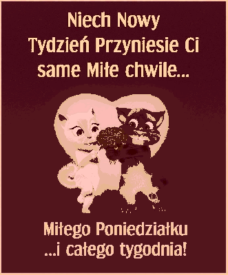 Talking Tom wita poniedziałek